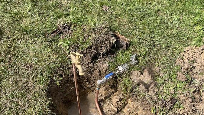 Outdoor drain access near a downpipe, Malvern